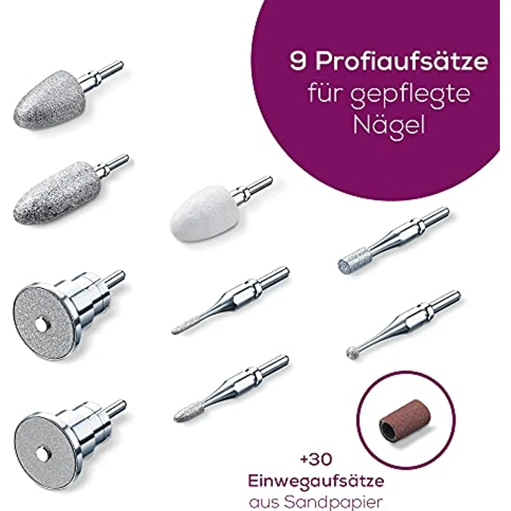 Beurer MP 62 Ersatzschleifkörper, zur Mani- und Pediküre – Bild 2