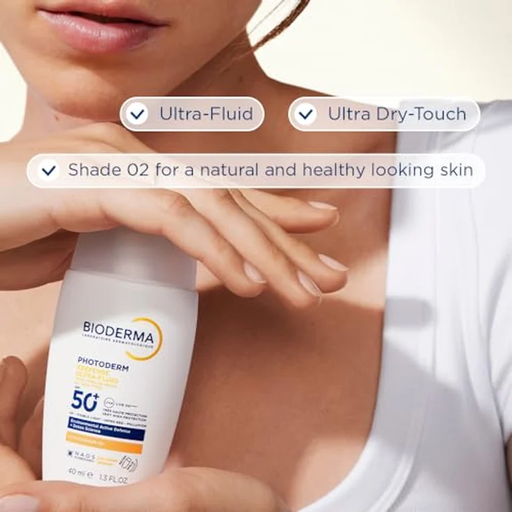 Bioderma Photoderm XDefense Ultra-Fluid, Sonnenschutz LSF 50+, Farbton 02, 40 ml, Detox-Formel, ultra-flüssige Textur – Bild 2