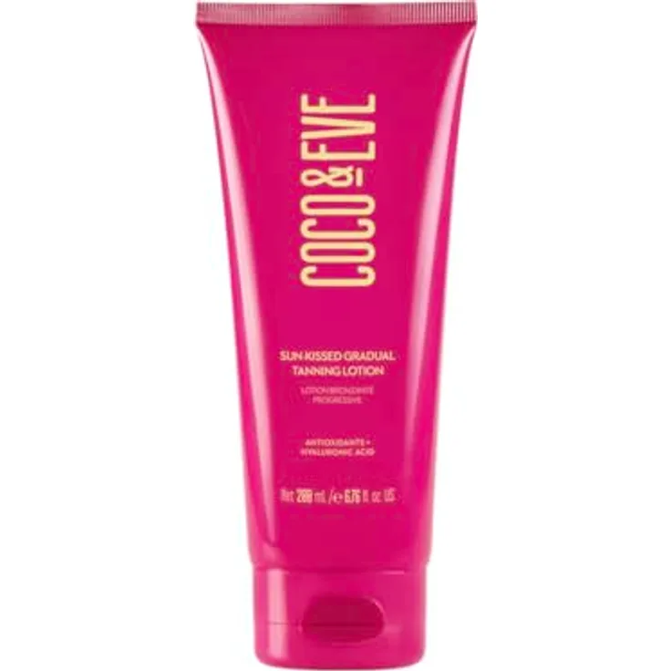 Coco & Eve Sunny Honey Sun-kissed Gradual Tanning Lotion, 200 ml Selbstbräuner mit Coco-Mango Duft, feuchtigkeitsspendend und streifenfrei