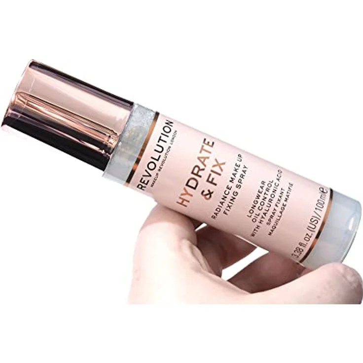 Revolution Hydrate & Fix Fixing Spray, Make-up Fixierpuder 100 ml für einen langanhaltenden Teint – Bild 4