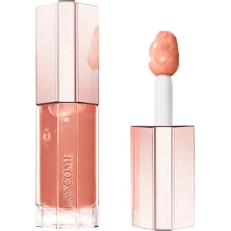 Lancôme Lip Idôle Juicytreat 25, Lippenstift + Lipgloss in Toffee Talk, hochglänzendes Finish, 8,5 ml