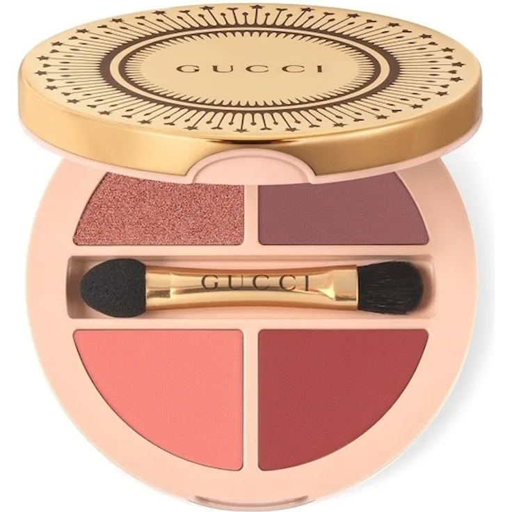 Gucci Palette de Beauté Quatuor Lidschatten Nr. 2 - Rosa Nitida, Multi-Use Palette mit 4 Nuancen für Augen, Wangen und Lippen, 8 g