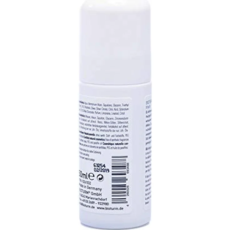 Bioturm Silber-Deodorant Roller Intensiv Frisch 50 ml – Bild 3