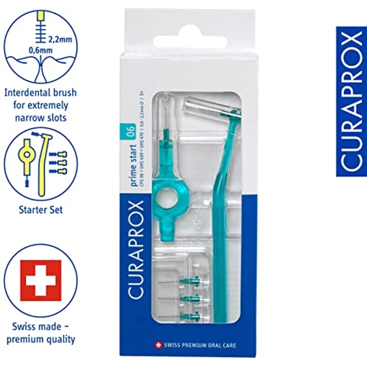 Curaprox Curaprox CPS 06 Interdental Starter-Kit, türkis, 19 g, CPSK-06, für saubere & gesunde Zähne – Bild 2