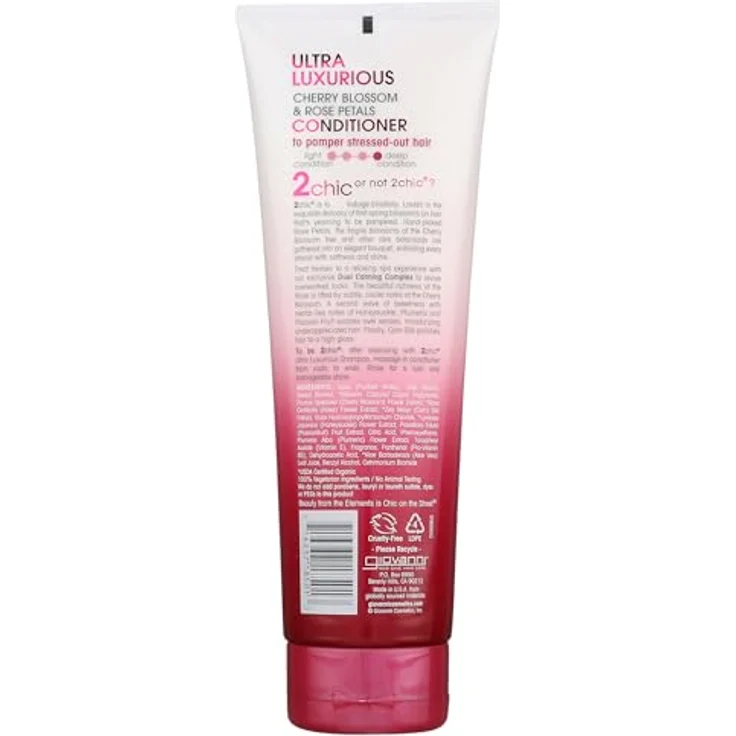 Hairlabs Giovanni 2chic Ultra-Luxurious Conditioner, 250 ml, für sprödes und lockiges Haar, mit Rosenblättern und Kirschblüten, vegan und tierversuchsfrei, Tube – Bild 2