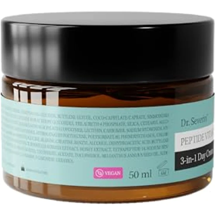 Dr. Severin Peptide Vitamin 3-in-1 Day Cream 50 ml I Vegan Retinol (Bakuchiol) I Niacinamide (Vitamin B3) I Hyaluronsäure I Lifting Effekt – Bild 5