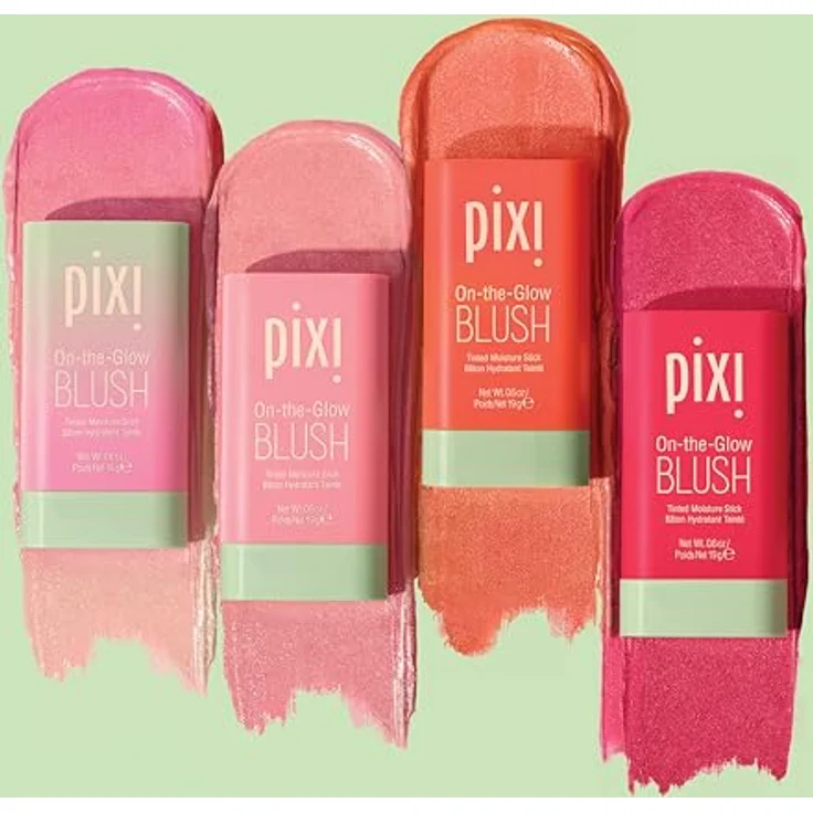 Pixi On-the-Glow Blush, getönter Balsam für Wangen & Lippen, JUICY, 19 g mit Ginseng & Aloe Vera – Bild 5
