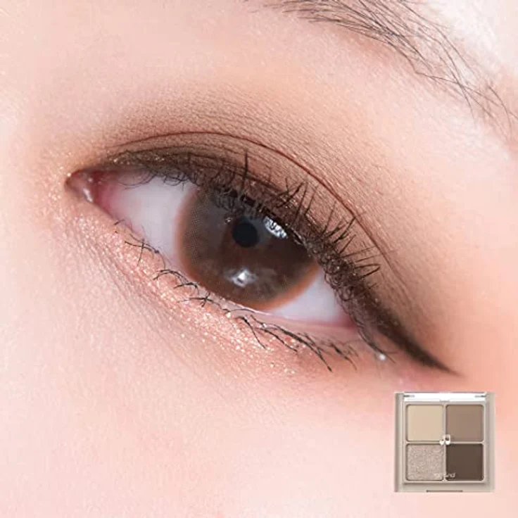 rom&nd Better Than Eyes Lidschattenpalette Farbton #02 Dry Buckwheat flower, 6.5 g mit intensiver Pigmentierung, schimmernd-mattem Effekt und gut kombinierbaren Farbtönen – Bild 3