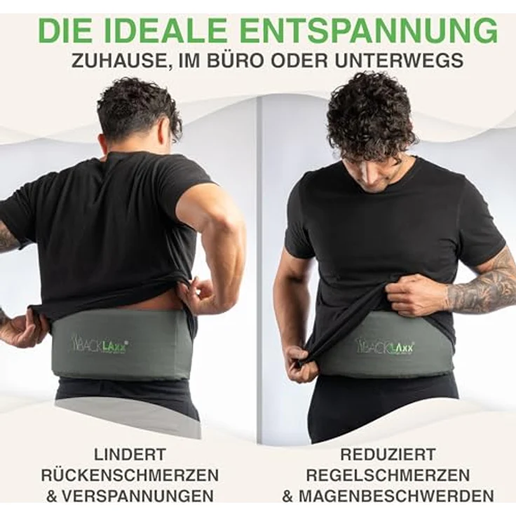 BACKLAxx® Akupressur Lendengurt, Massagegerät gegen Rückenschmerzen mit regulierbarer Intensität, Halbleinen und Kokosfaserfüllung – Bild 5