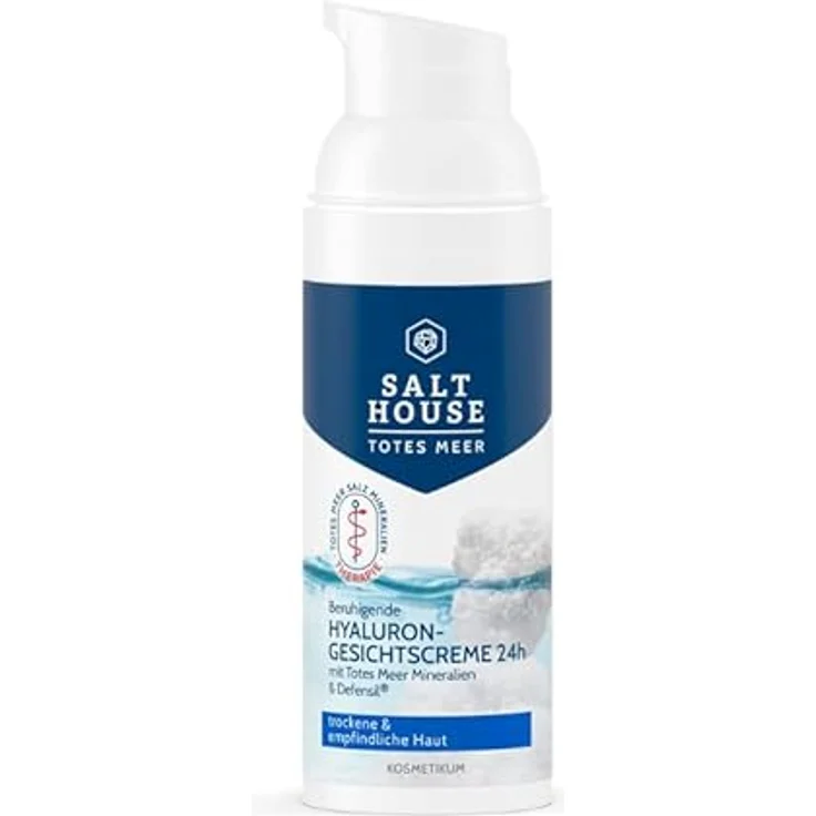 Salthouse Totes Meer Therapie Hyaluron-Gesichtscreme 24h mit Defensil® für trockene & empfindliche Haut, 50ml - Feuchtigkeitsspendend und beruhigend – Bild 2