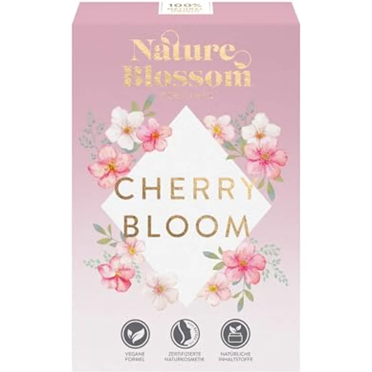 Nature Blossom Cherry Bloom EdP 50 ml, Blumiger Damenduft mit zarten Frühlingsblüten, vegane Rezeptur – Bild 3