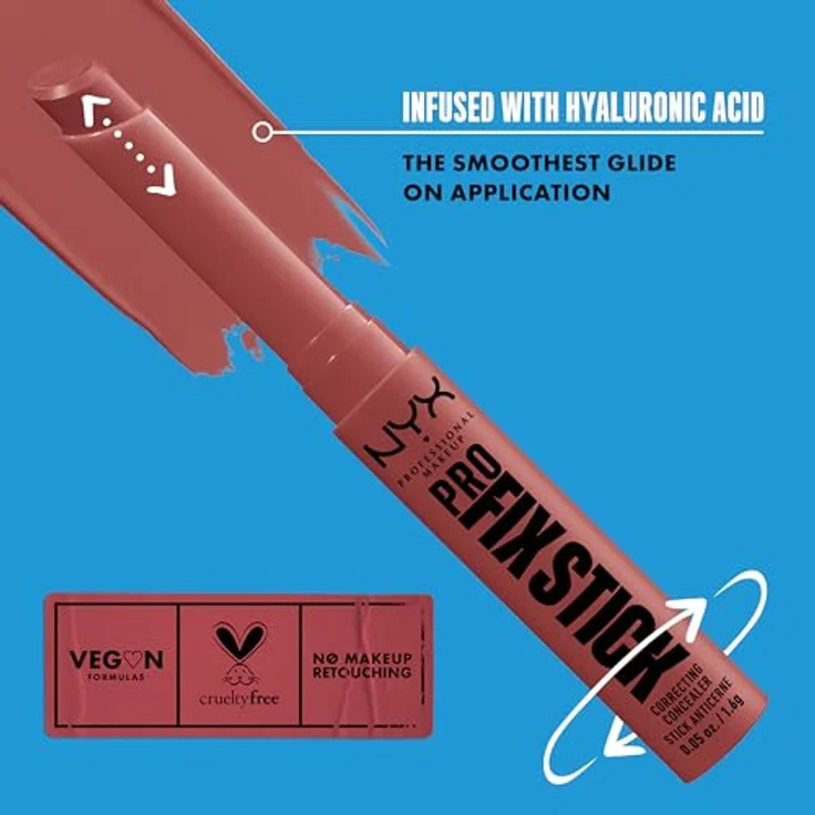 NYX Professional Makeup Pro Fix Stick Concealer 1,6 g in COCOA - Optimaler Farbton für einen makellosen Teint – Bild 4