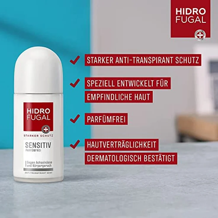 Hidrofugal Sensitiv Roll-on, Parfümfrei, 50 ml – Bild 3