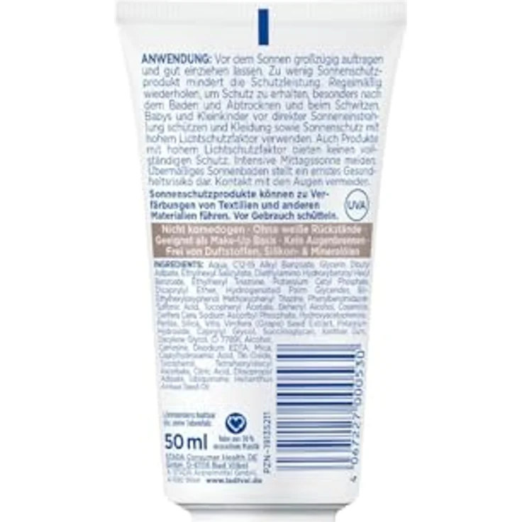 Ladival Antioxidativ Sonnencreme Gesicht LSF 30, Pflege mit Anti-Pollution-Komplex, Vitamin C und E, 4-fach Zellschutz, schweißresistent, UVA- und UVB-Schutz, 50ml – Bild 2