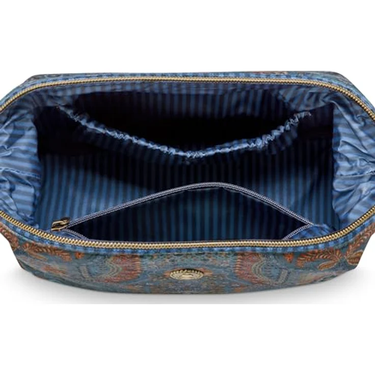 Pip Studio Cooper Cosmetic Purse Medium, robuster Beauty Case in Jabali Blue mit praktischem Stauraum und mehreren Fächern, 22.5x9.5x15cm – Bild 4