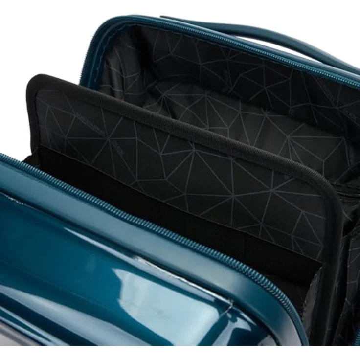 Mandarina Duck LOGODUCK Beauty Case, rigido in policarbonato mit verstellbarem Tragegurt und Smart Sleeve, Schwarz – Bild 4