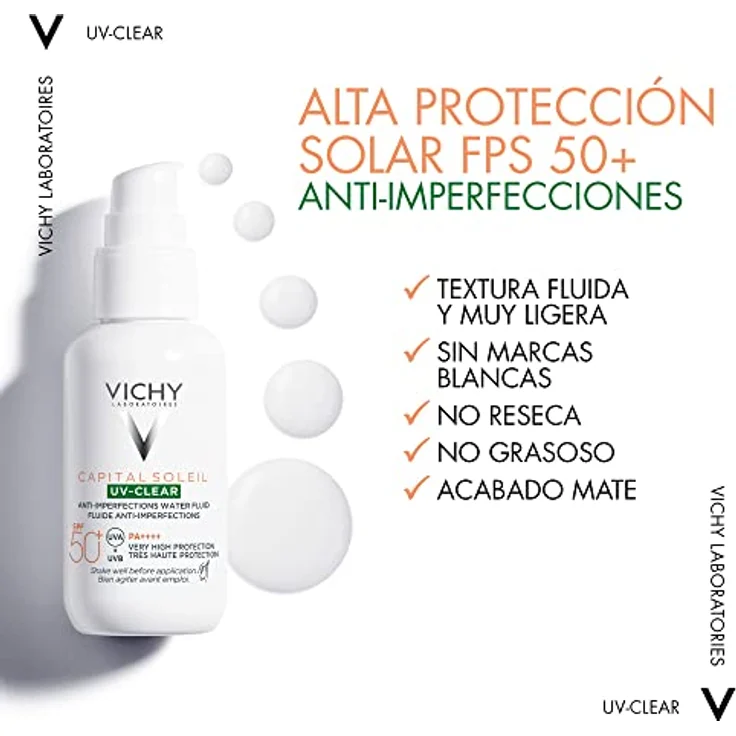 Vichy Capital Soleil UV-Clear Anti-Imperfections Fluid LSF 50+, 40 ml – Bild 4