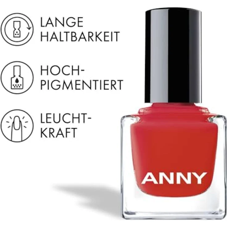 ANNY Nail Polish On Fire – Hochwertiger Farb-Nagellack, splitterresistent, schnelltrocknend, 15 ml – Bild 4