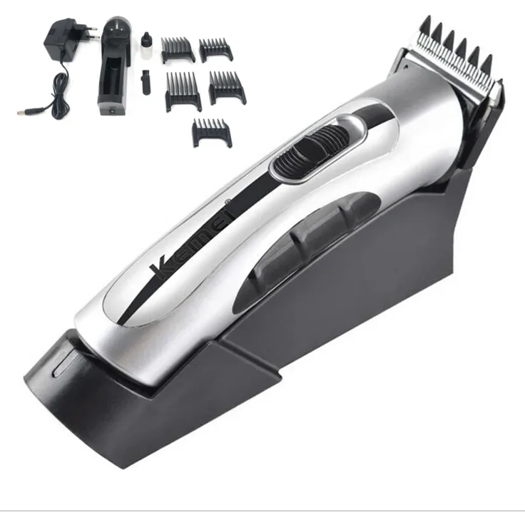 KEMEI Haarschneider Haarschneidemaschine Profi Trimmer mit 35mm Schnittbreite, Akku, rot (blau bei Nichtverfügbarkeit)
