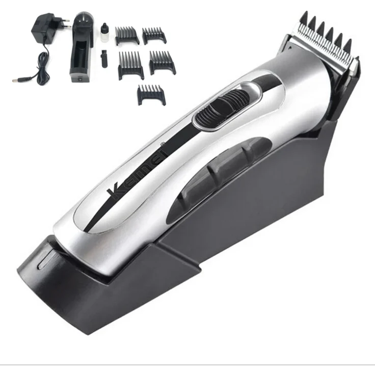 KEMEI Haarschneider Haarschneidemaschine Profi Trimmer mit 35mm Schnittbreite, Akku, rot (blau bei Nichtverfügbarkeit)