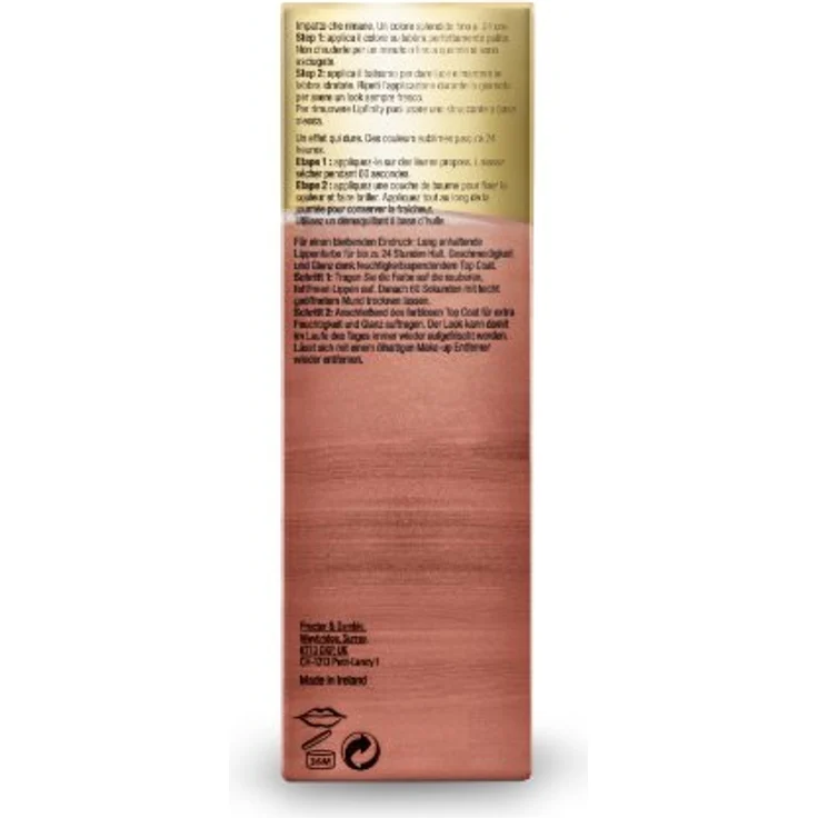 Max Factor Lipfinity Lippenstift, 1,8 g, Nr. 120 - Hot, langanhaltend bis 24 Stunden, feuchtigkeitsspendender Top Coat – Bild 6