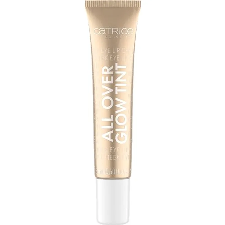 Catrice All Over Glow Tint, Highlighter, Nr. 010, Gold, aufhellend, schnelltrocknend, sofortiges Ergebnis, schimmernd, vegan, ölfrei, ohne Parfüm, ohne Alkohol, 1er Pack (15ml)