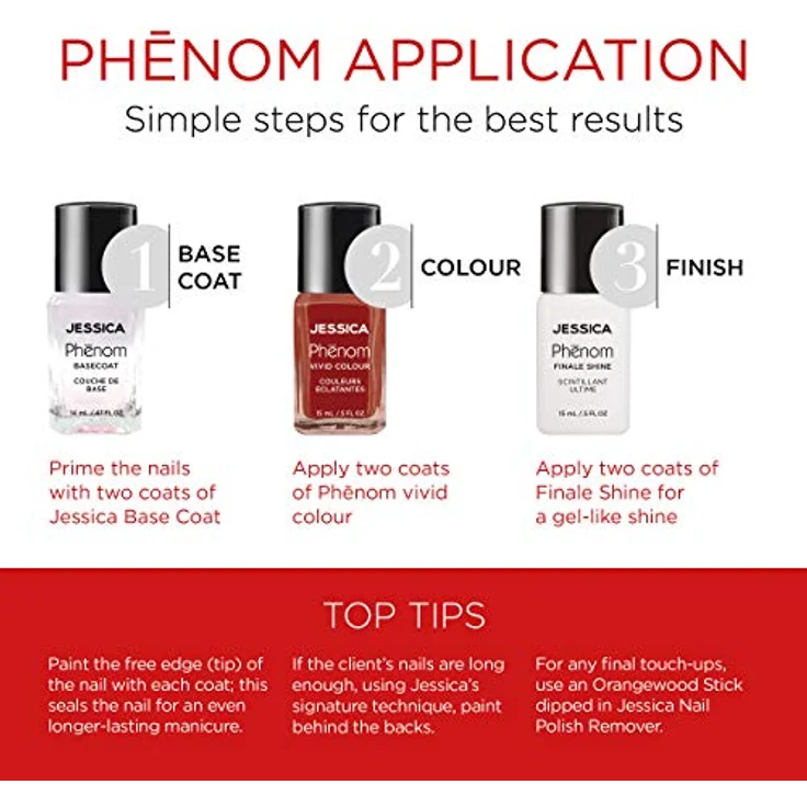 Jessica Phenom Colour Geisha Girl, 15 ml - Vivid Colour Farblack – Bild 5