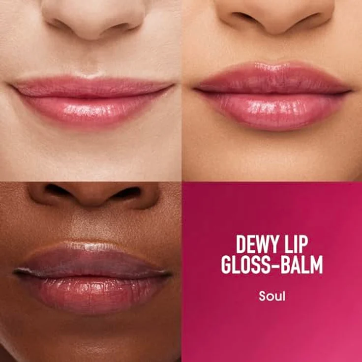 bareMinerals Dewy Lip Gloss-Balm, feuchtigkeitsspendender Lipgloss mit intensiver Strahlkraft, 2,3 g, Farbe Affection – Bild 3