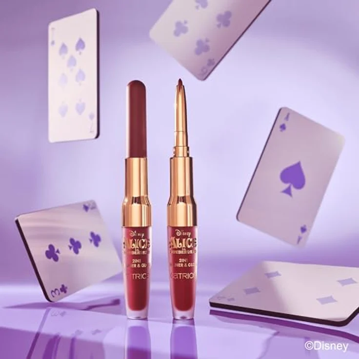 Catrice Disney Alice in Wonderland 2in1 Lip Liner & Gloss, warmes Rosenholz-Ton, 1,8 g – Bild 6