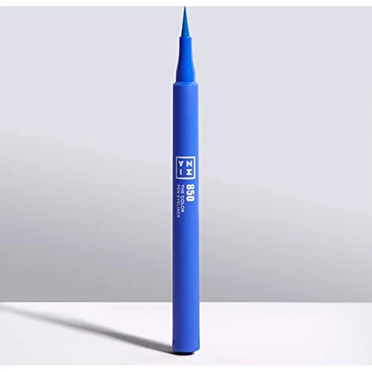 3INA The Color Pen Eyeliner, Filzstift-Eyeliner in Blau, 1 ml mit präziser Linie und intensiver Farbe – Bild 6