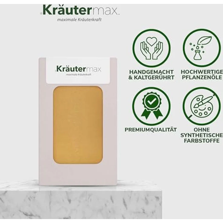 Kräutermax Propolis Pflanzenöl Seife 1 x 100 g, Handseife mit natürlichen Inhaltsstoffen und rückfettender Wirkung – Bild 4
