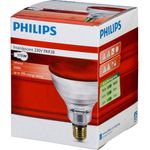 Philips Infrarotlampe PAR38 IR 175W E27, rote Infrarotlampe mit 5000 Std Lebensdauer, dimmbar