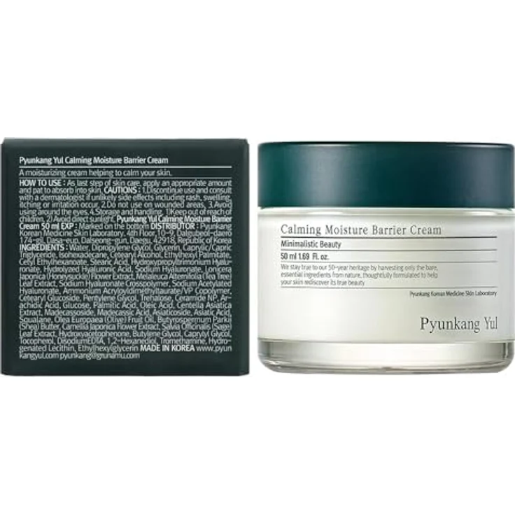Pyunkang Yul Beruhigende Feuchtigkeitsbarrierecreme, sofortige Beruhigung empfindlicher Haut, Hyaluronsäure & Ceramide für Feuchtigkeit, vegan, koreanische Hautpflege 50ml by Pyunkang Yul – Bild 2