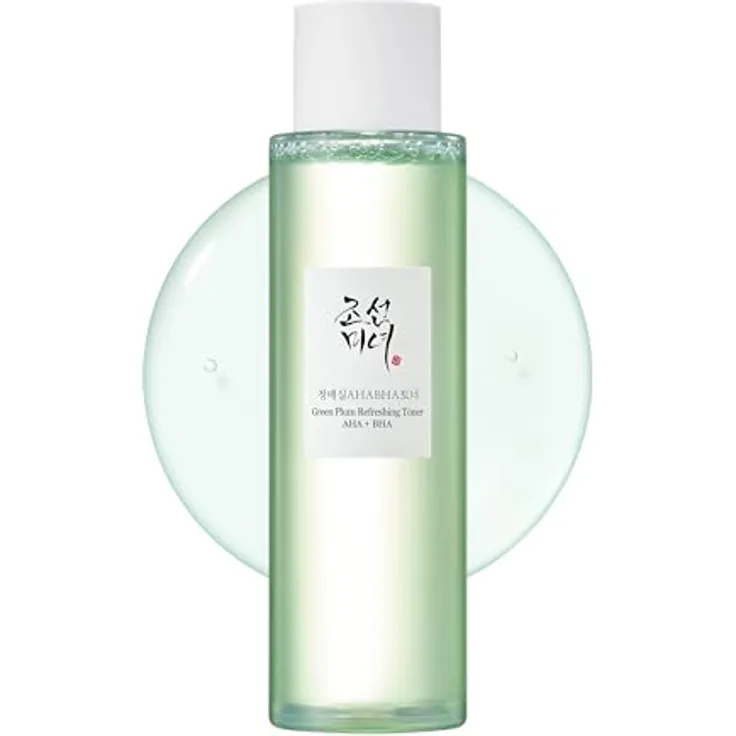 Beauty of Joseon Grünpflaume AHA BHA Toner erfrischende Gesichtsessenz Feuchtigkeitsspender mildes Peeling mit Salicylsäure 150ml für alle Hauttypen - Koreanische Hautpflege