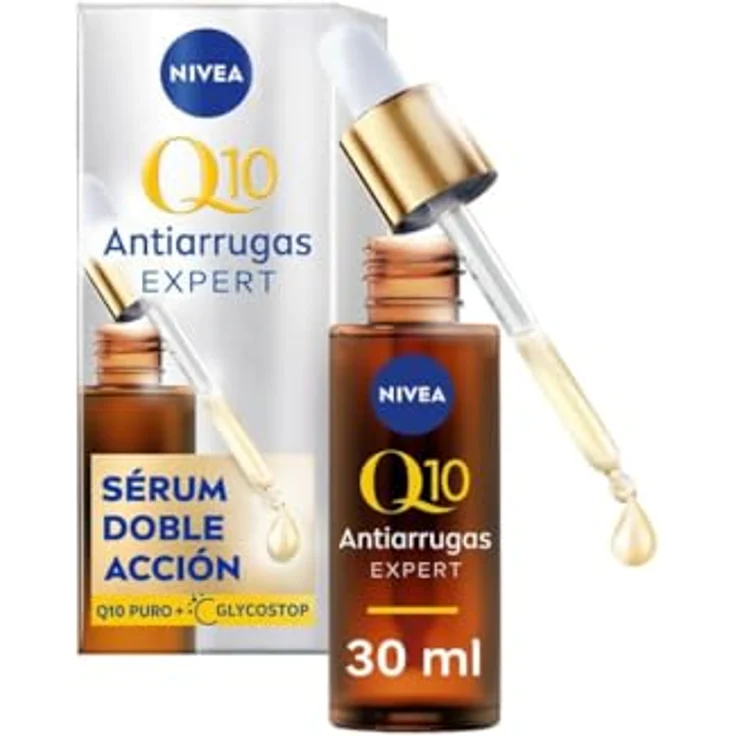 NIVEA Q10 Anti-Wrinkle Expert Dual-Serum, Gesichtsserum gegen Falten mit hochwirksamen Inhaltsstoffen, 30 ml – Bild 1