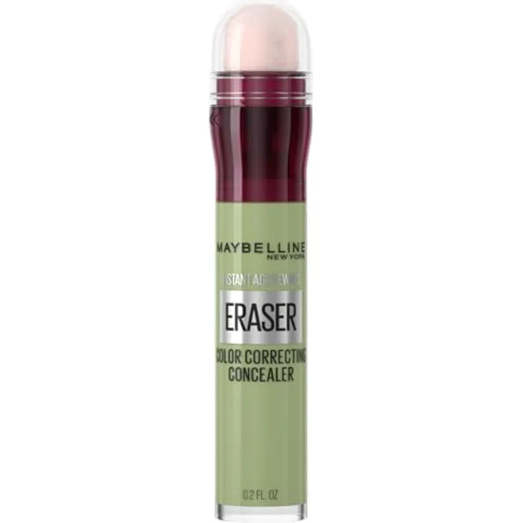 MAYBELLINE NEW YORK Instant Anti Age Eraser Concealer, hochpigmentiert, mit Schwamm-Applikator, Farbton Green, 6.8 ml
