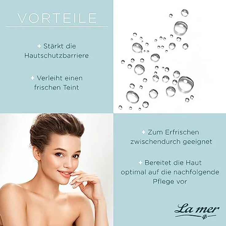 La mer Reinigung Feuchtigkeitsspendendes Gesichtstonic - Für einen frischen Teint und eine gesunde Haut - Gegen Unreinheiten - Alkoholfreies Gesichtswasser - Mit Duft - 150 ml – Bild 5