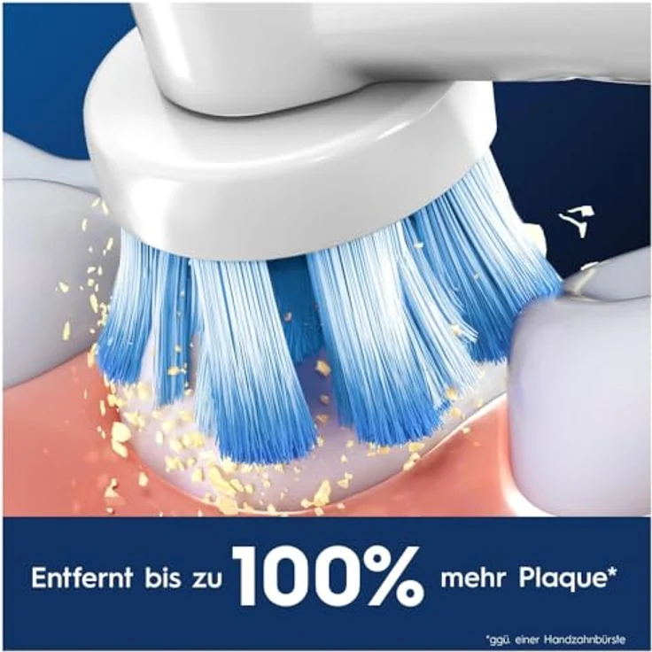 Oral-B Aufsteckbürsten Pro Sensitive Clean, X-förmige Borsten, ultra-weiche Borsten, blau – Bild 5