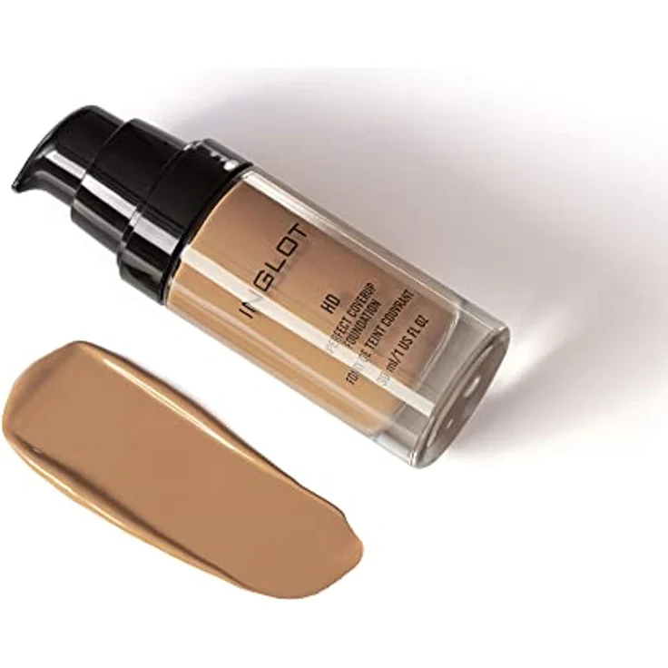 Inglot HD PERFECT COVERUP Foundation 30 ml Nr.82, hypoallergen, für makellosen Teint mit HD-Pigmenten und feuchtigkeitsspendendem Trüffel-Extrakt – Bild 3