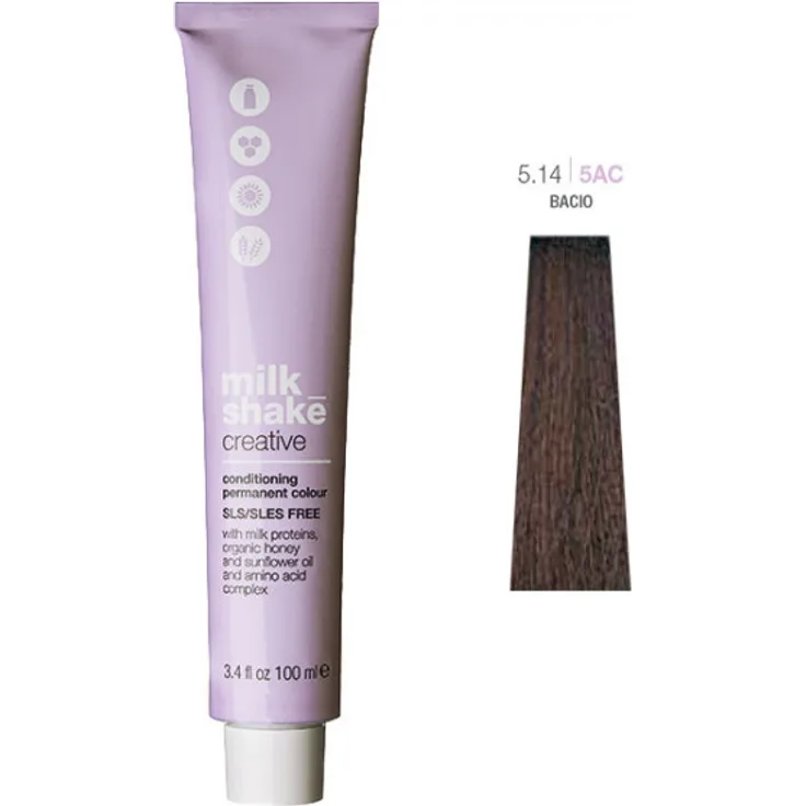 Milk Shake Creative Permanent 5.XX Colour  Ash Copper Deep Light Brown 100 ml