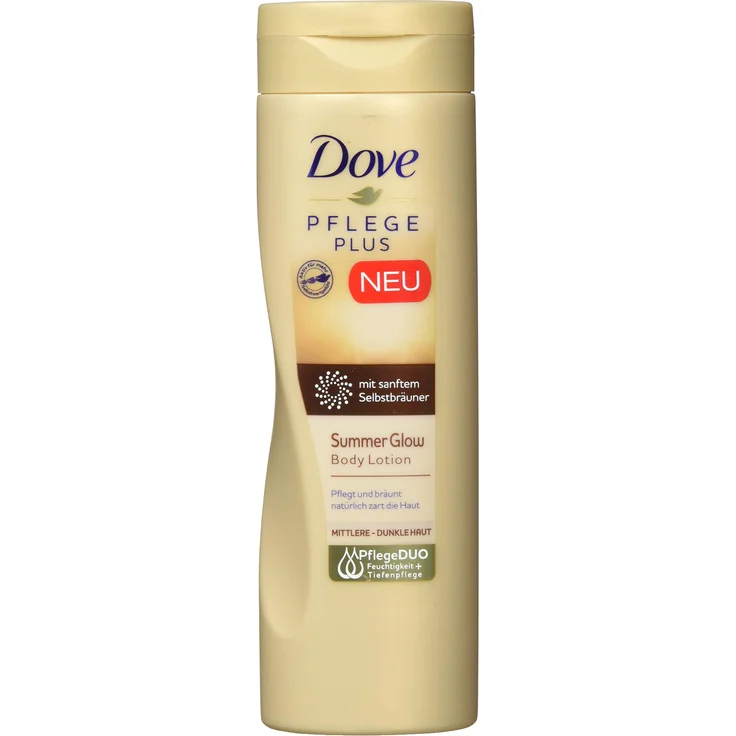 Dove PFLEGE PLUS Summer Glow Body Lotion, 250 ml  – Bild 1