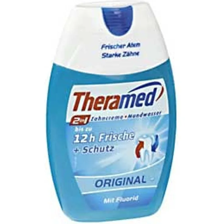 Theramed 2in1 Original 75 ml, sorgt für frischen Atem, für die tägliche Zahnreinigung