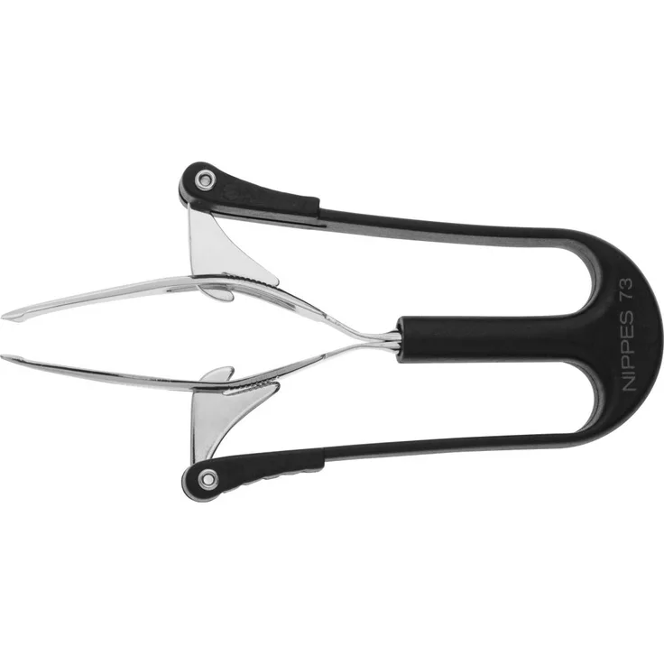 Nippes Automatische Pinzette schräg, Form: schräg, Größe: 100 mm, aus rostfreiem Solinger Stahl 