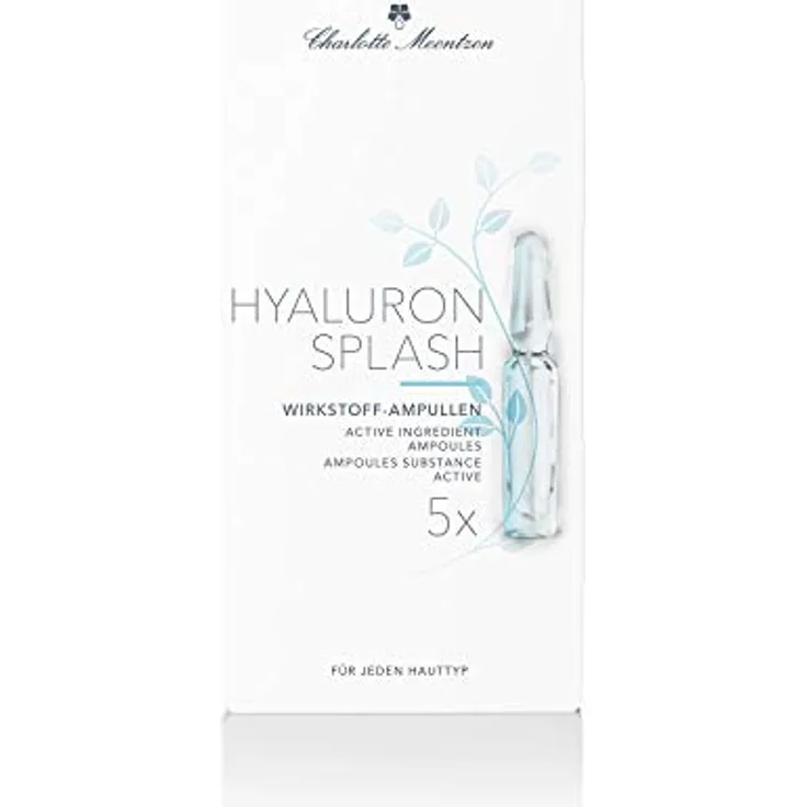 Charlotte Meentzen Wirkstoff-Ampullen Hyaluron Splash 5 x 2 ml, mit pflegender Wirkung 