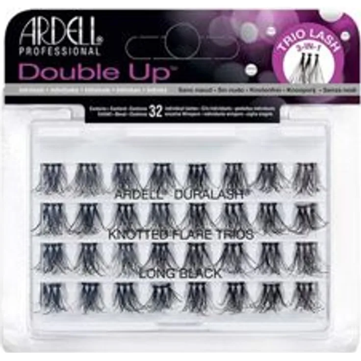 Ardell Double Up Set 32 Medium Black Wimpern, Schwarz, Dekorative Kosmetik Make-up Accessoires