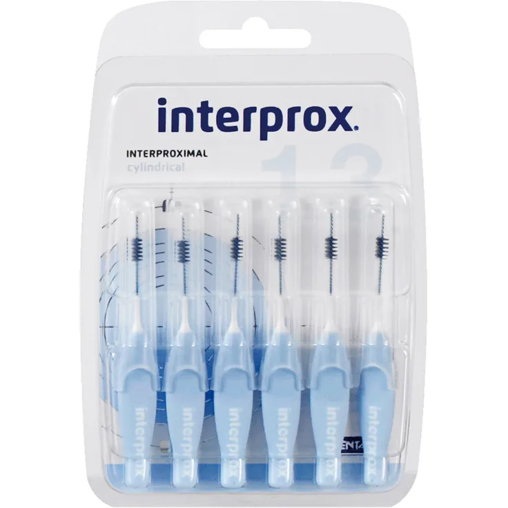 Interprox 4G Interdentalbürsten hellblau zylindrisch 6 Stück Packung Interdentalbürsten