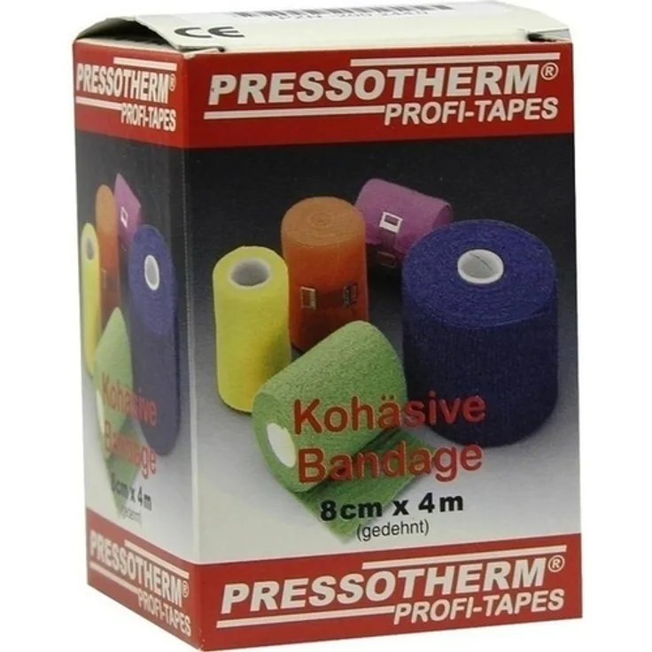 ABC Apotheken-Bedarfs-Center Pressotherm Kohäsive Bandage 8 cmx4 m blau 1 St.
