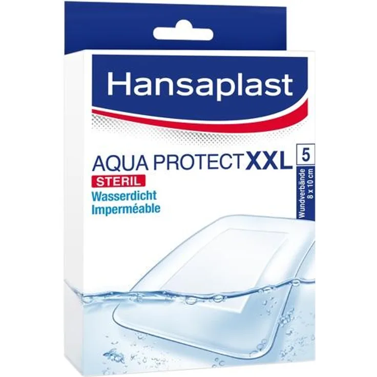 Beiersdorf Hansaplast Aqua protect XXL Pflaster 8x10 cm 5 St.