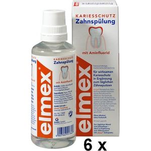 Bild für Elmex Kariesschutz Zahnspülung 6 x 400 ml Mundspülung mit Fluorid