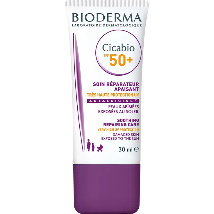 Bioderma Cicabio Soin Reparateur Apaisant Creme LSF50 hoher Lichtschutzfaktor 30 ml